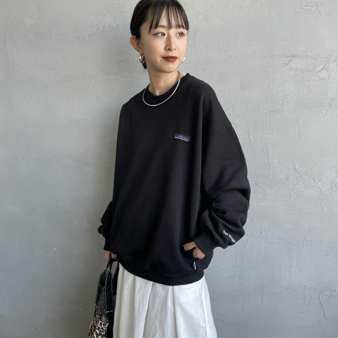 09 BLACK&&モデル身長：150cm 着用サイズ：S&&