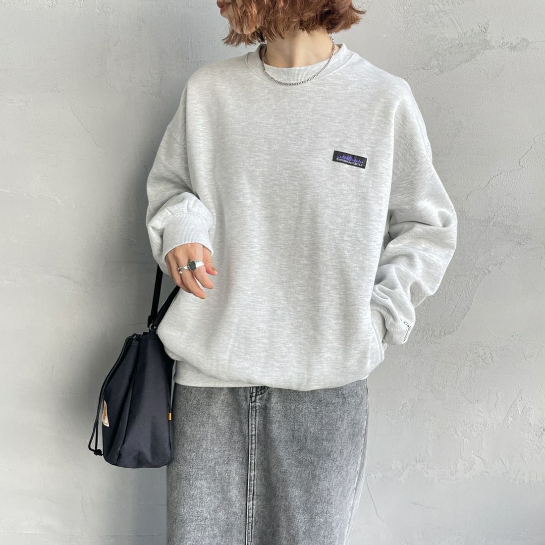 11 LT.GRAY&&モデル身長：158cm 着用サイズ：S&&