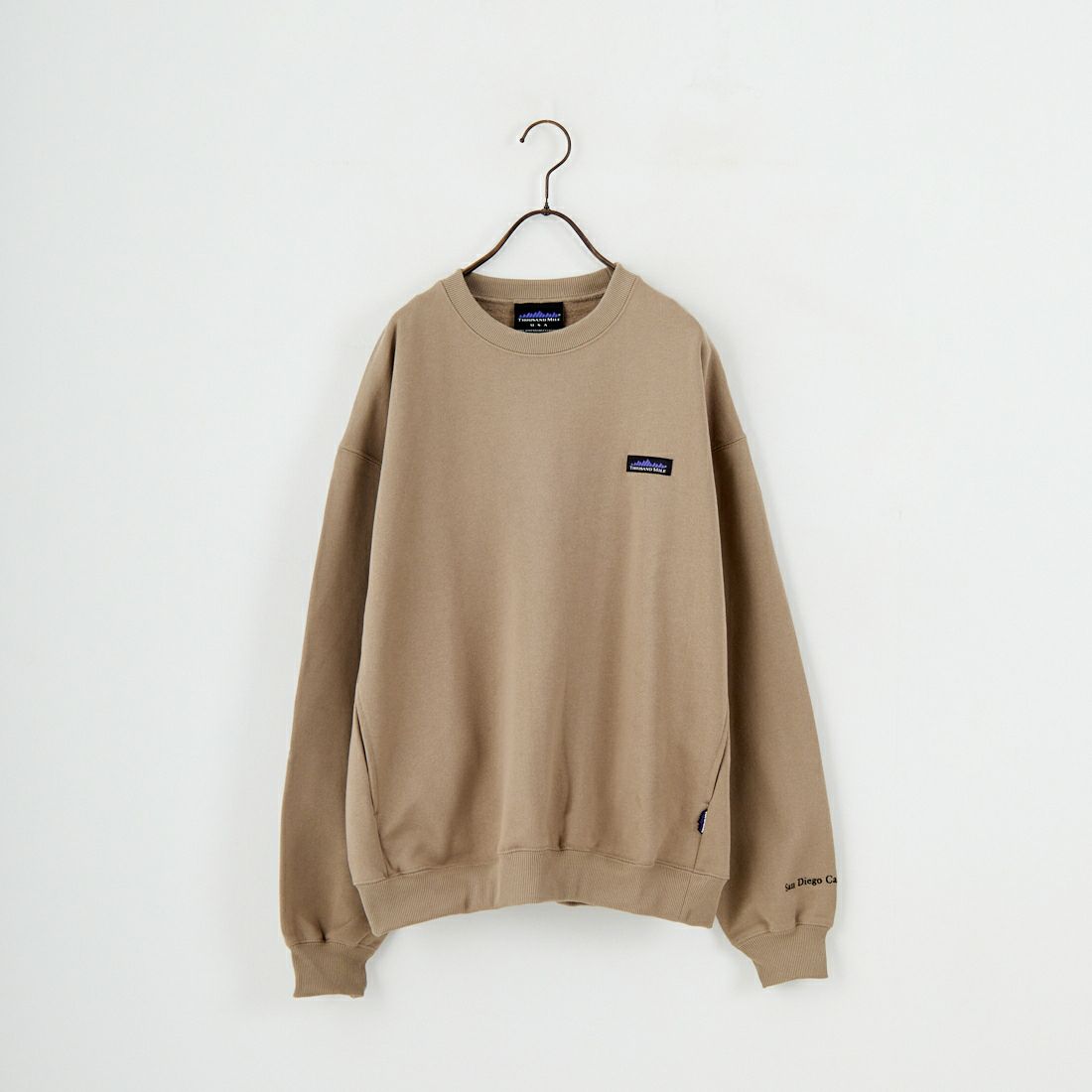 THOUSAND MILE [サウザンド マイル] 別注 クルーネックスウェット [TM252UK50510-JF] 23 BEIGE