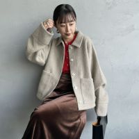 22 BEIGE&&モデル身長：150cm 着用サイズ：F&&