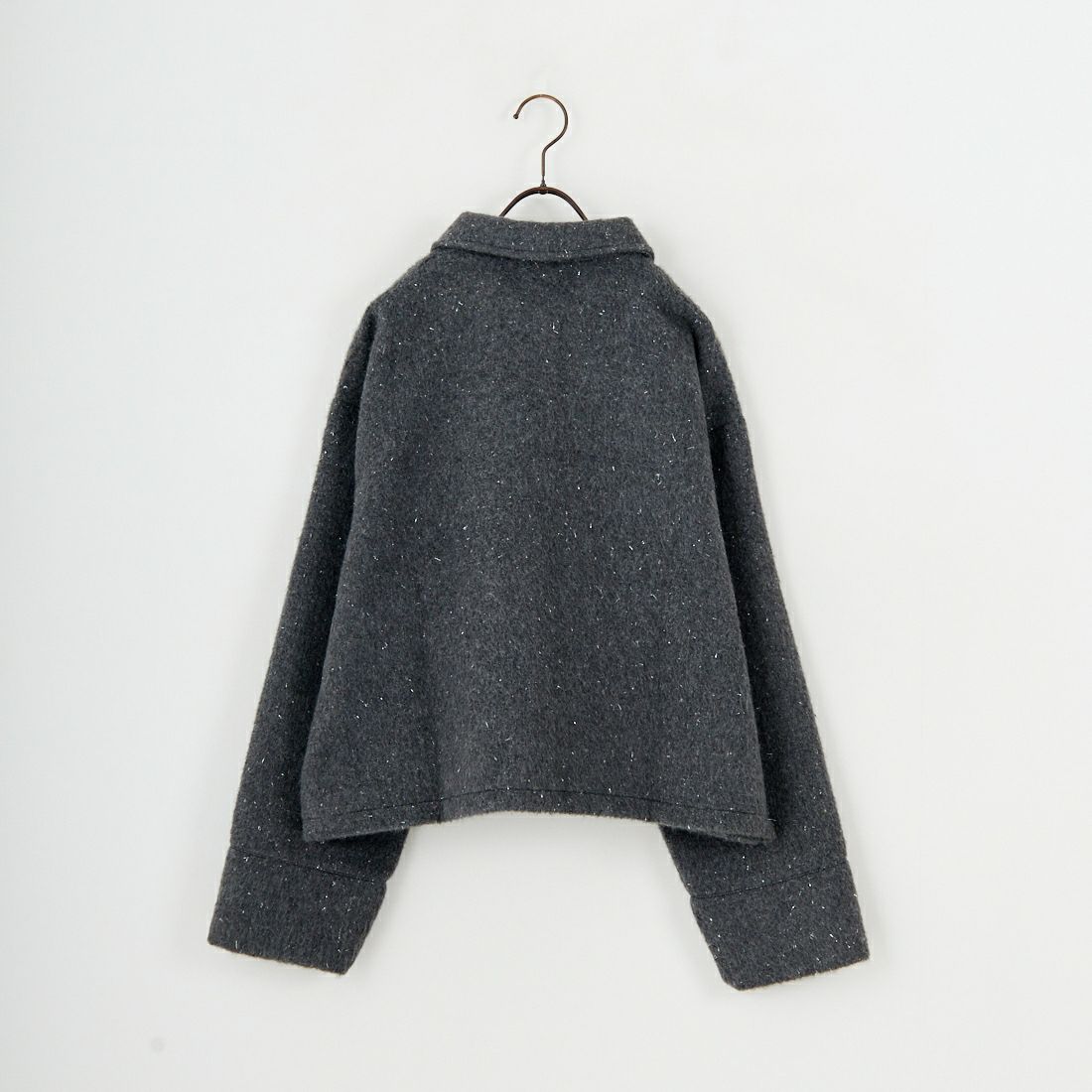 nenom [ネノム] ステンカラー ラメ起毛ジャケット [NE25132019] 08 CHARCOA