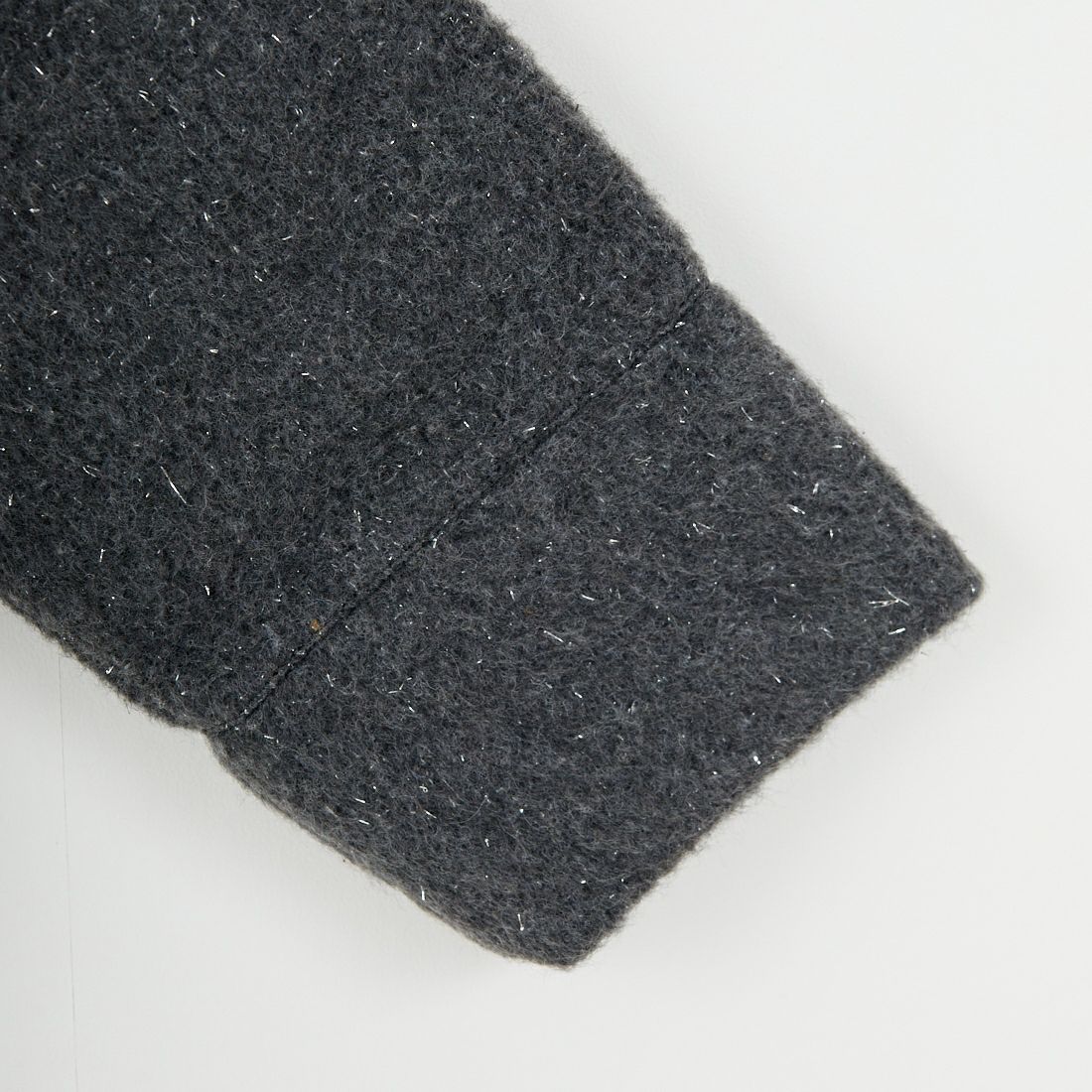 nenom [ネノム] ステンカラー ラメ起毛ジャケット [NE25132019] 08 CHARCOA