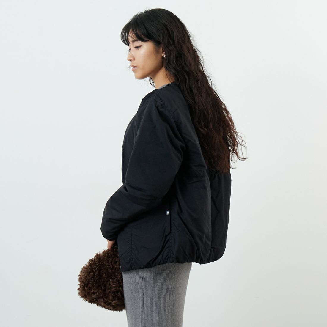 THE NORTH FACE [ザ ノースフェイス] オルタレーションゼファーシェルカーディガン [ND92561] K &&モデル身長：162cm 着用サイズ：S&&