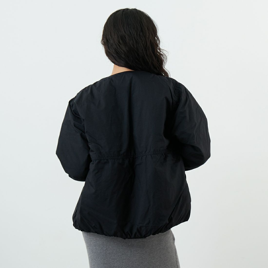 THE NORTH FACE [ザ ノースフェイス] オルタレーションゼファーシェルカーディガン [ND92561] K &&モデル身長：162cm 着用サイズ：S&&