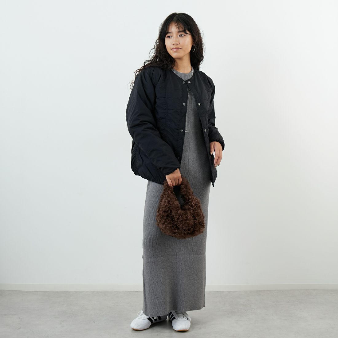 THE NORTH FACE [ザ ノースフェイス] オルタレーションゼファーシェルカーディガン [ND92561] K &&モデル身長：162cm 着用サイズ：S&&