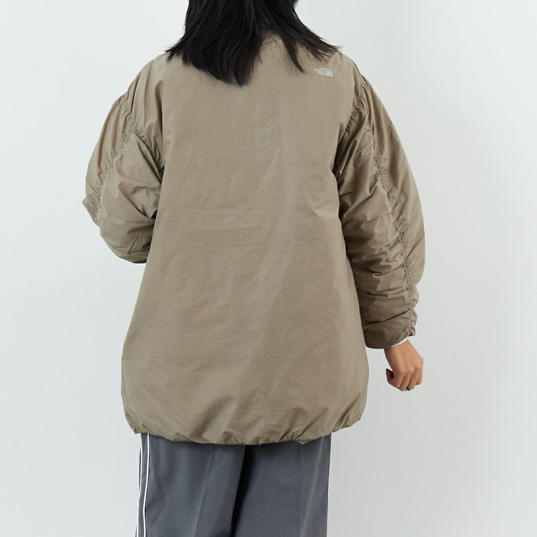 THE NORTH FACE [ザ ノースフェイス] オルタレーションゼファーシェルハーフコート [NDW92561] MR &&モデル身長：167cm 着用サイズ：M&&