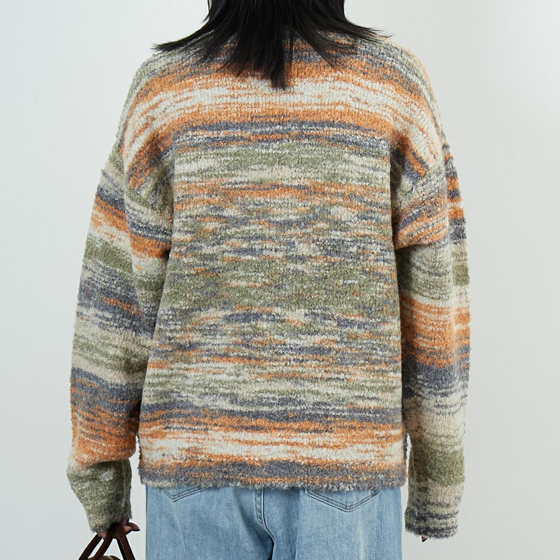 ILL ONE EIGHTY [イル ワンエイティ] グランドキャニオン ニットカーディガン [ILL252-19] DAWN &&モデル身長：167cm 着用サイズ：S&&