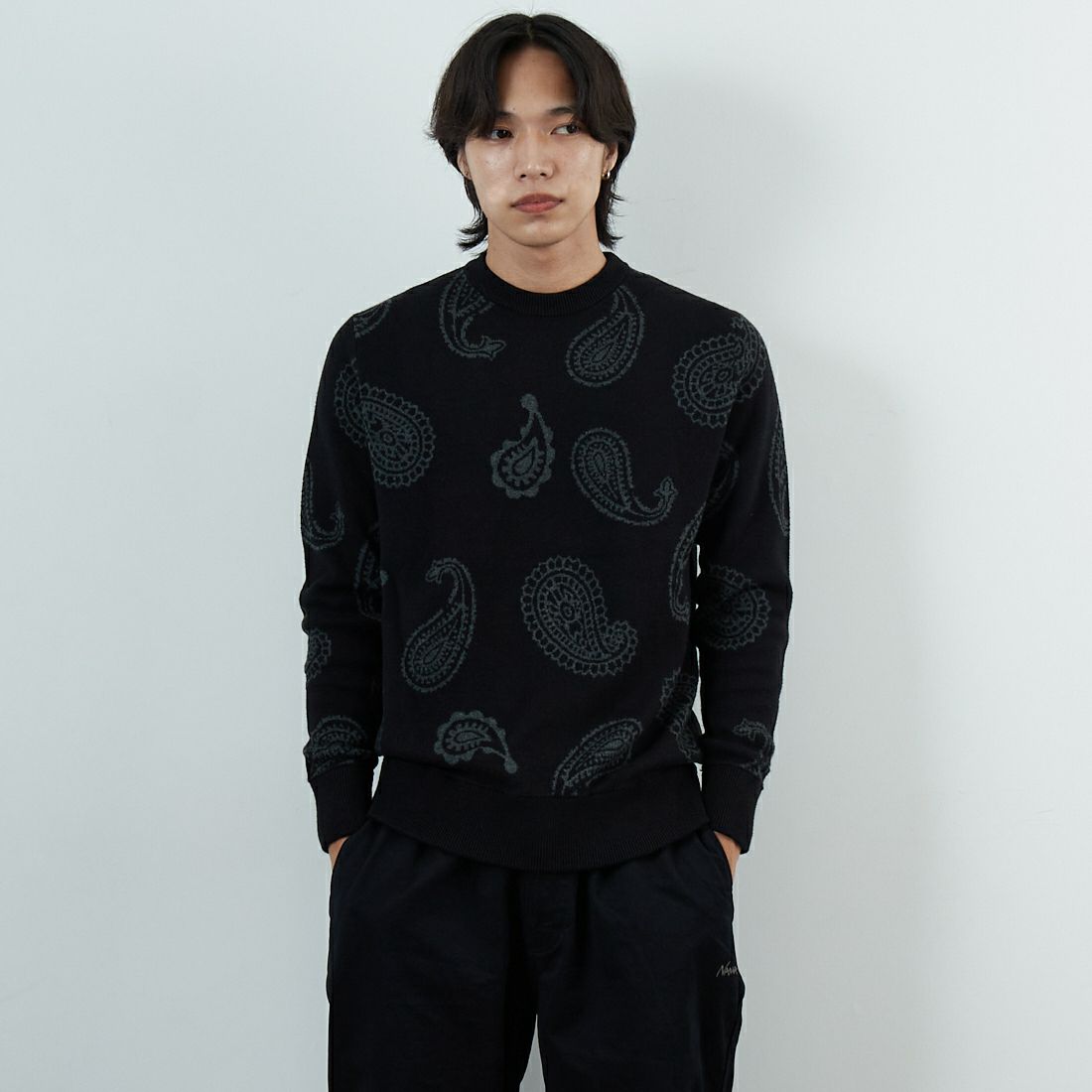 SN90 BLACK&&モデル身長：179cm 着用サイズ：M&&