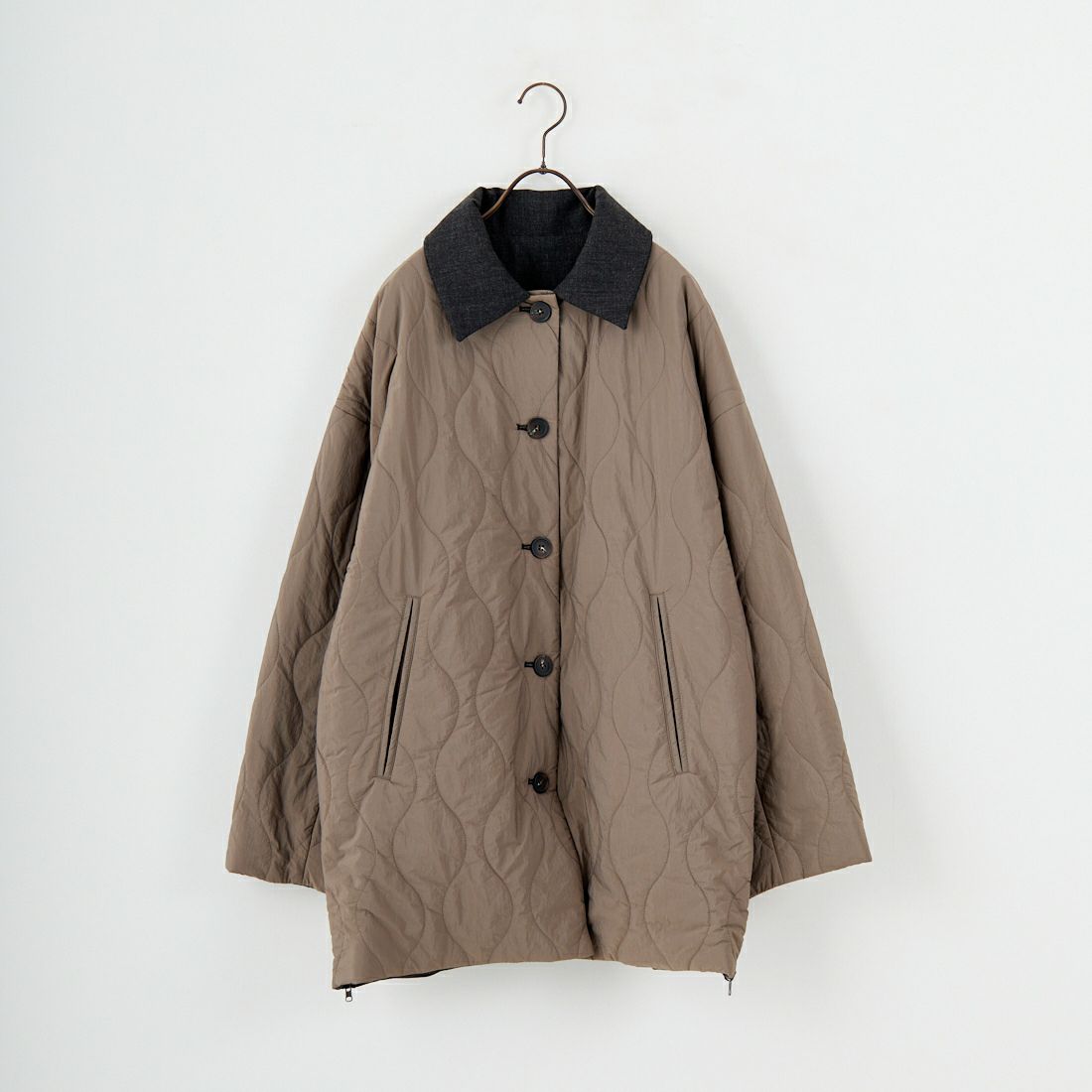CLOCHE [クロシェ] リバーシブル中綿コート [55284522] ﾓｶ