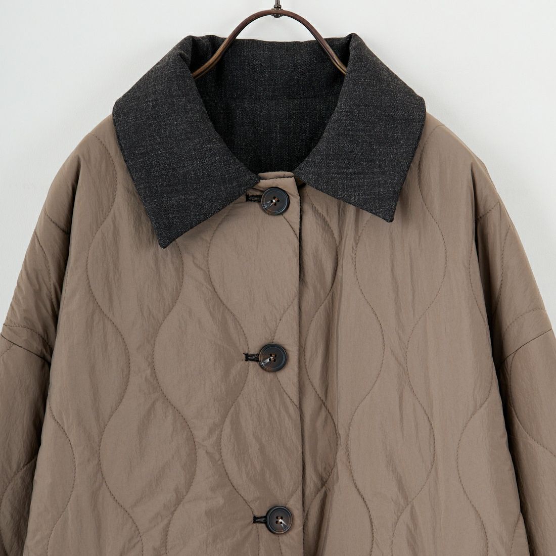 CLOCHE [クロシェ] リバーシブル中綿コート [55284522] ﾓｶ