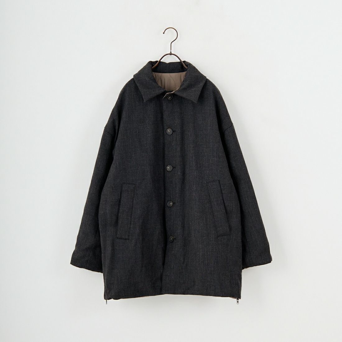 CLOCHE [クロシェ] リバーシブル中綿コート [55284522] ﾓｶ