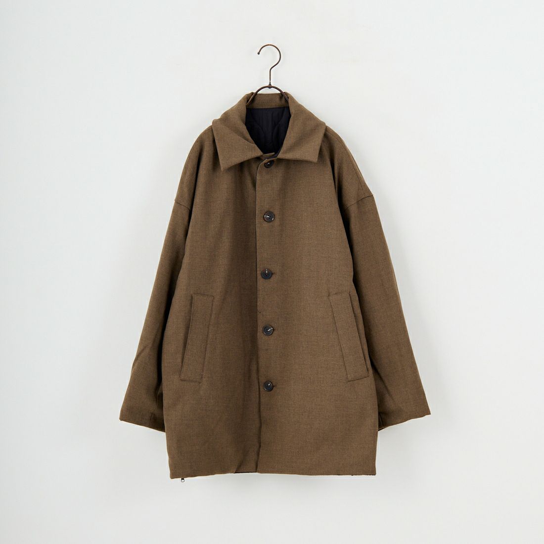 CLOCHE [クロシェ] リバーシブル中綿コート [55284522] ﾌﾞﾗｯｸ