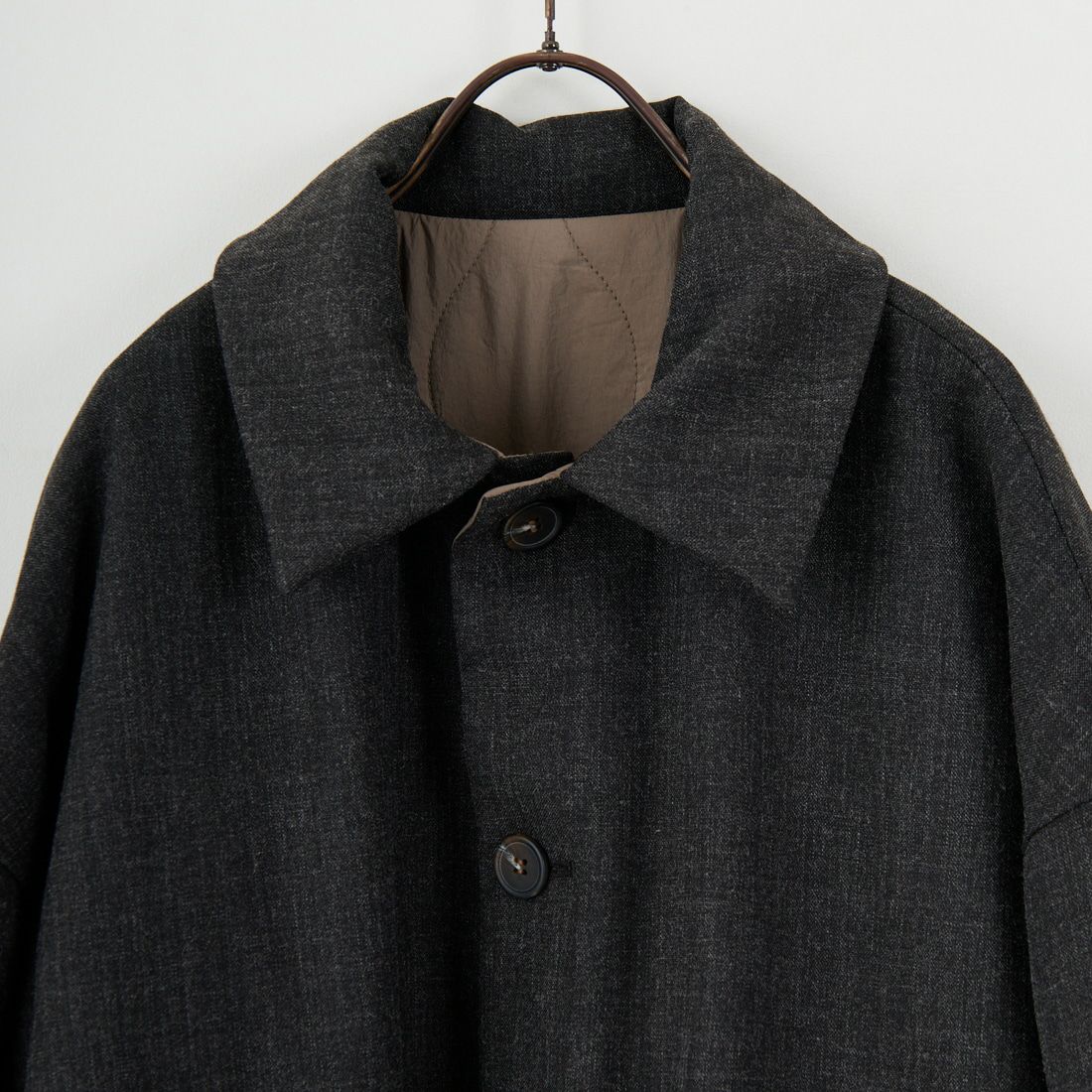 CLOCHE [クロシェ] リバーシブル中綿コート [55284522] ﾓｶ