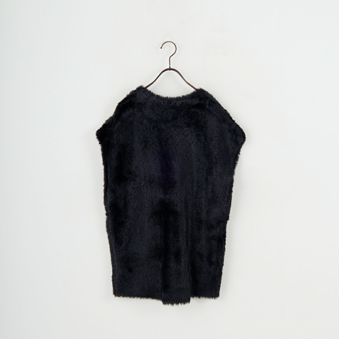 CHIGNON [シニヨン] ファーライクフレンチニットベスト [9454-076JR] BLACK