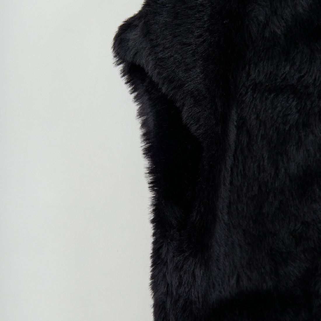 CHIGNON [シニヨン] ファーライクフレンチニットベスト [9454-076JR] BLACK