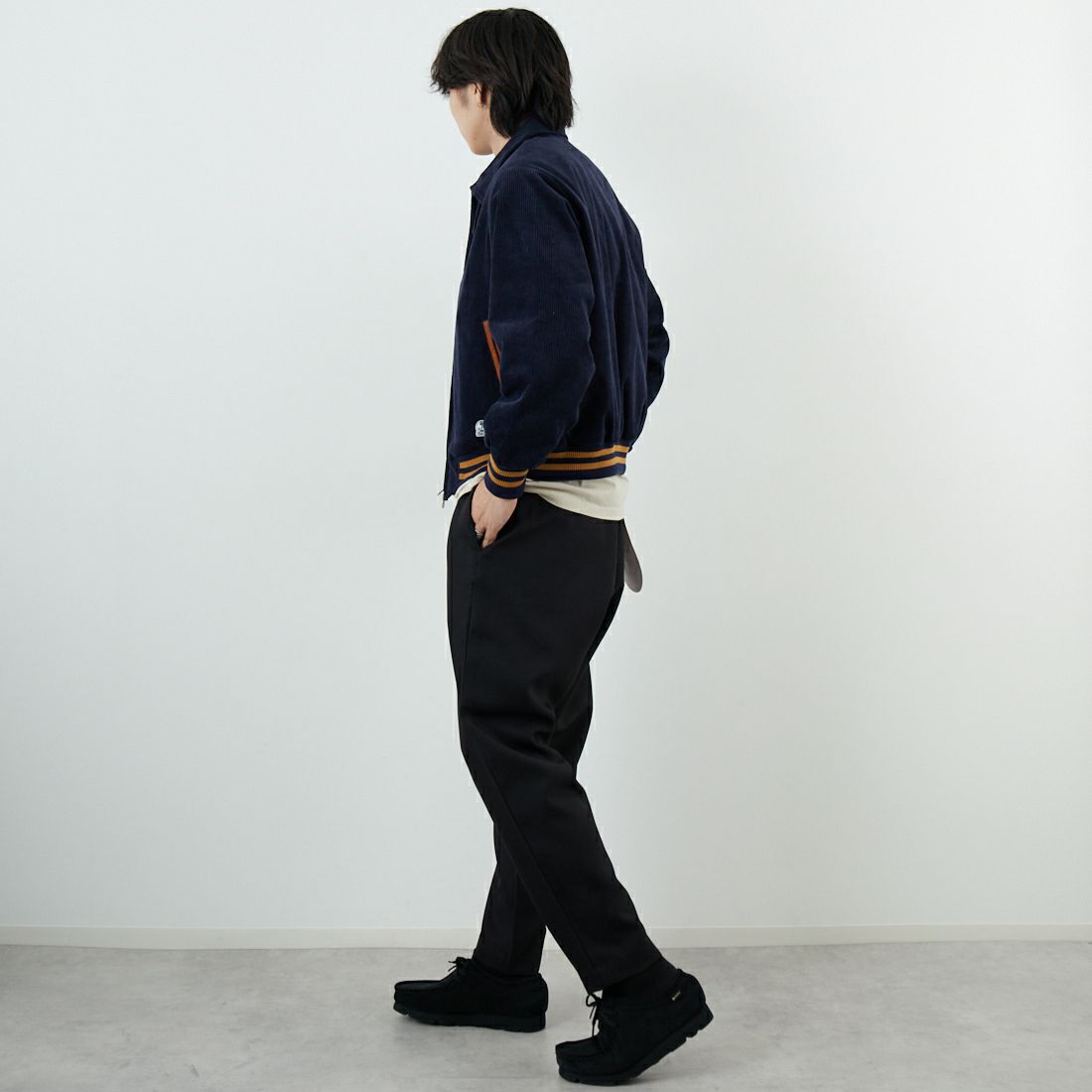 FIDELITY [フィデリティ] FIDELITY×SKOOKUM コーデュロイブルゾン [SN-25775900] 60 NAVY &&モデル身長：179cm 着用サイズ：M&&