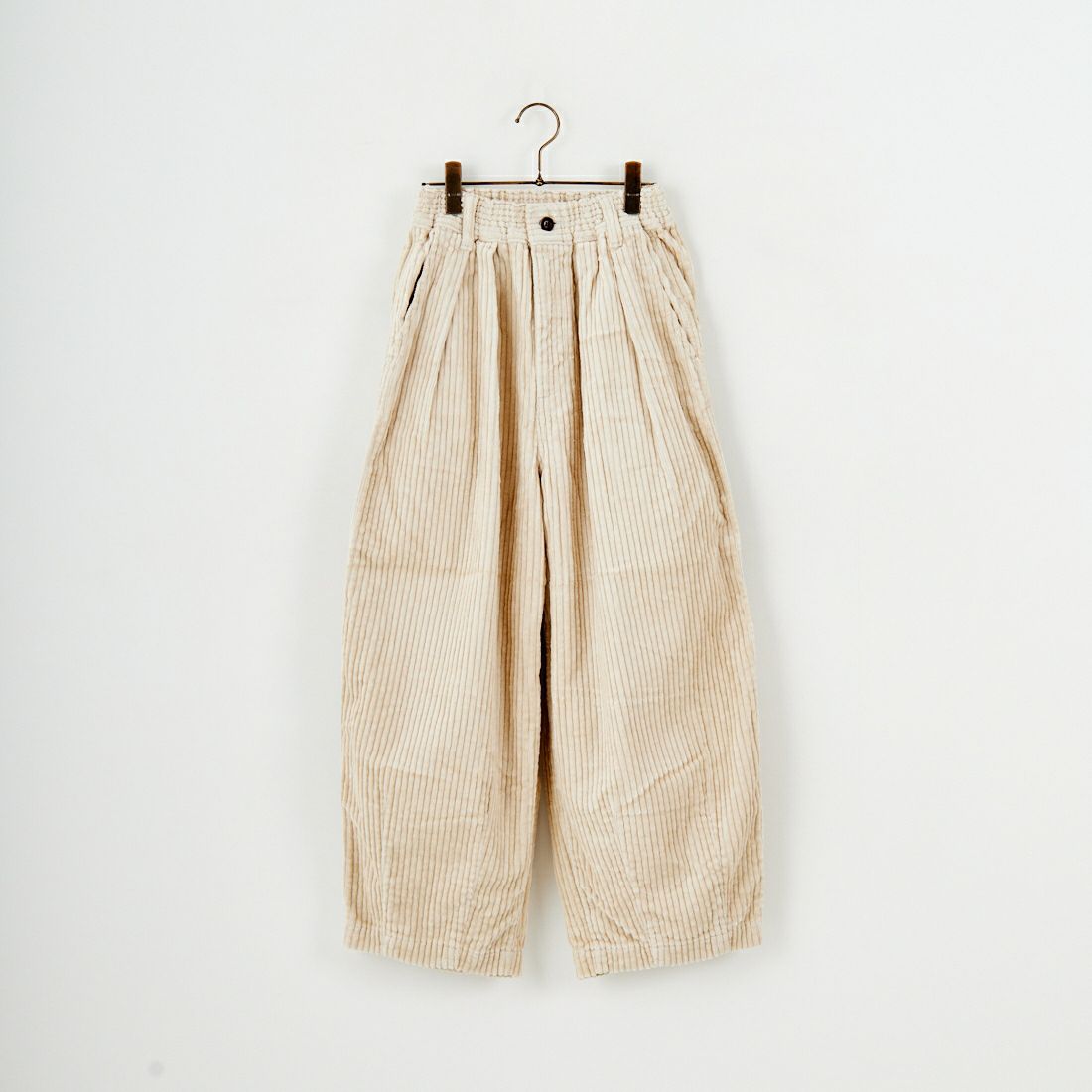 HARVESTY [ハーベスティ] ビッグコーデュロイサーカスパンツ [A12522] 31 IVORY