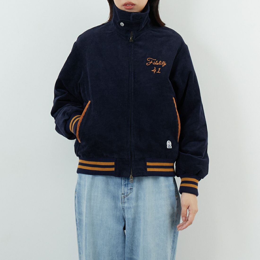 FIDELITY [フィデリティ] FIDELITY×SKOOKUM コーデュロイブルゾン [SN-25775900] 60 NAVY &&モデル身長：162cm 着用サイズ：S&&