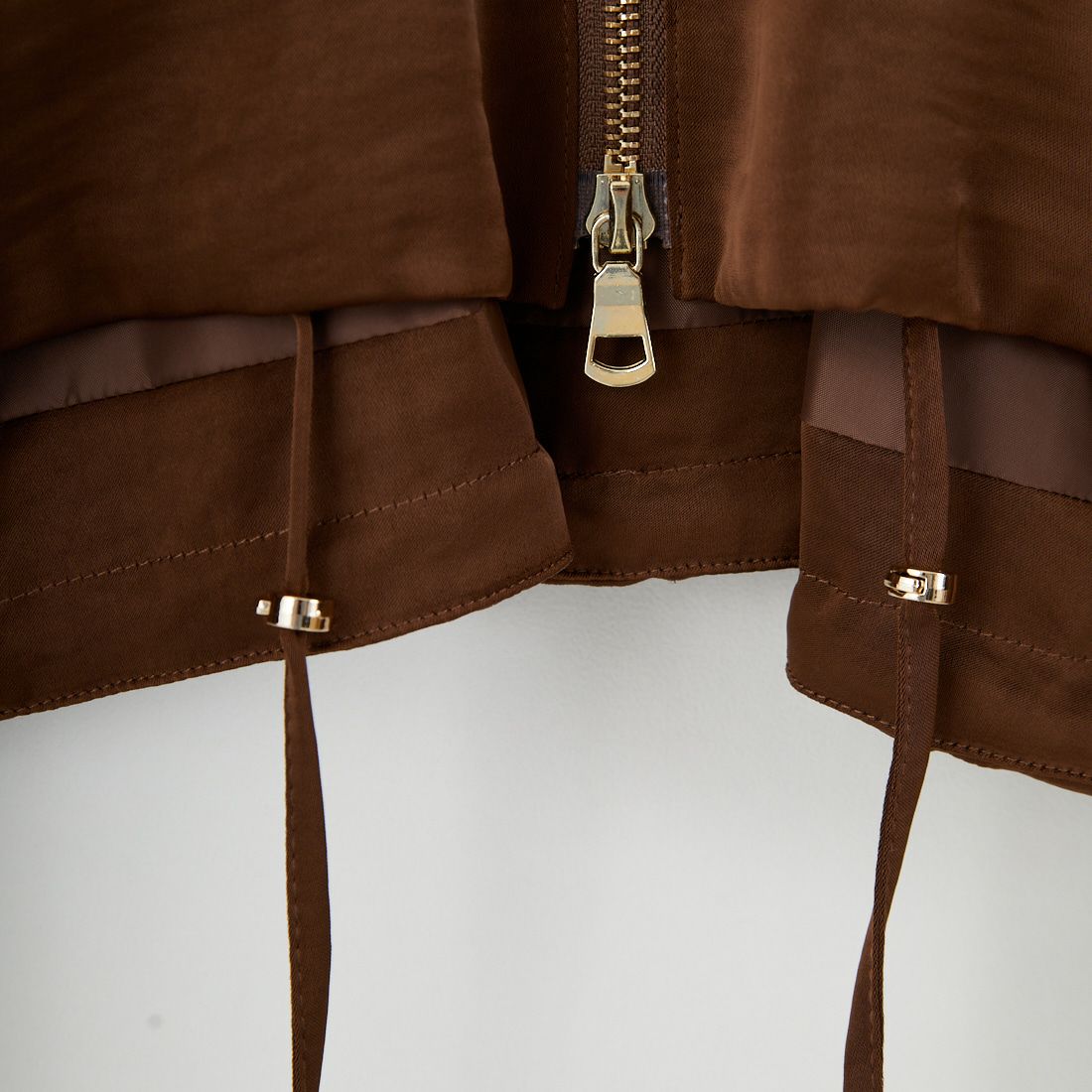 CHIGNON [シニヨン] サテンボリュームブルゾン [4654-033MK] BROWN