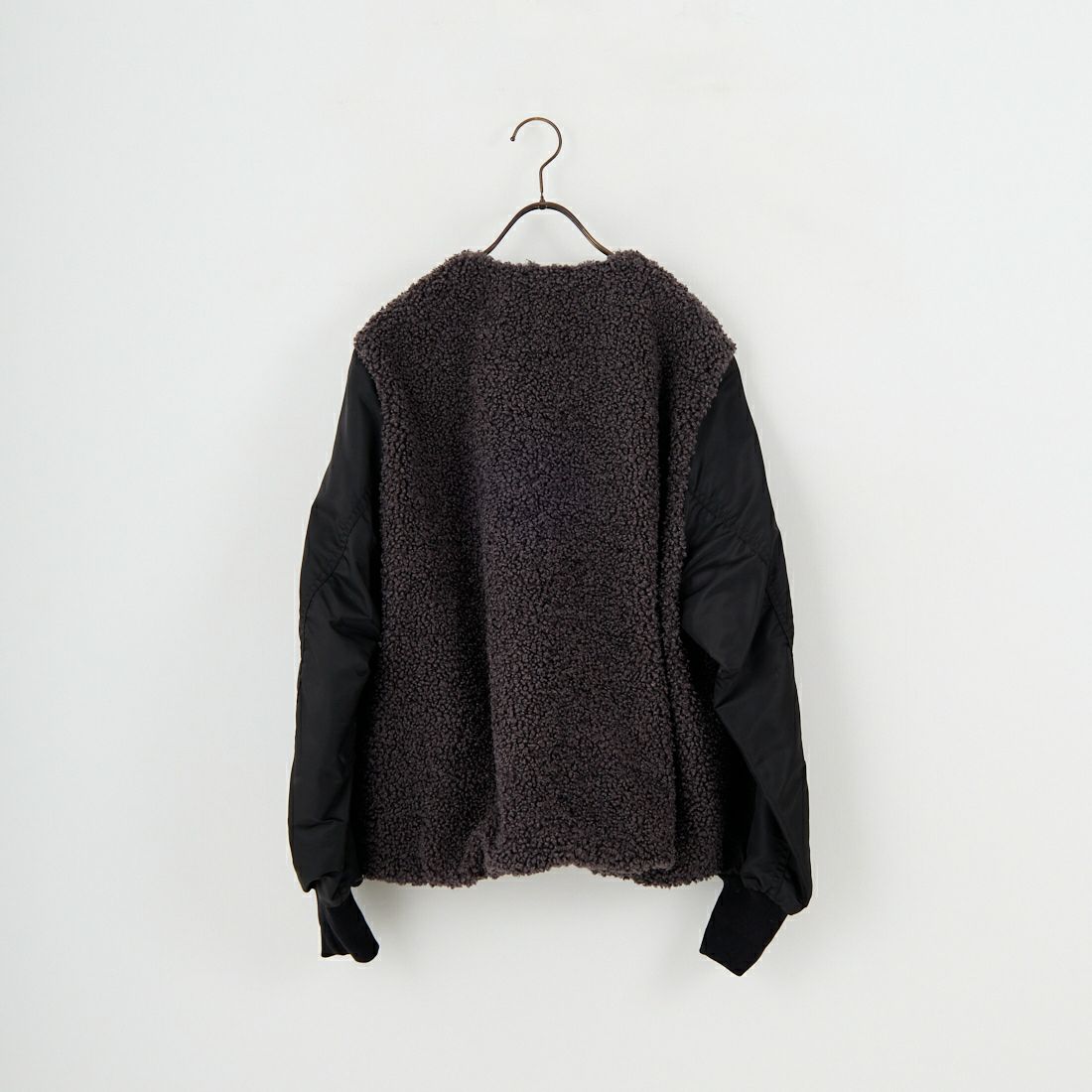 STELLA CIFFON [ステラシフォン] スーパーテディファー リバーシブルブルゾン [ST3-26101] 82 CHARCOA