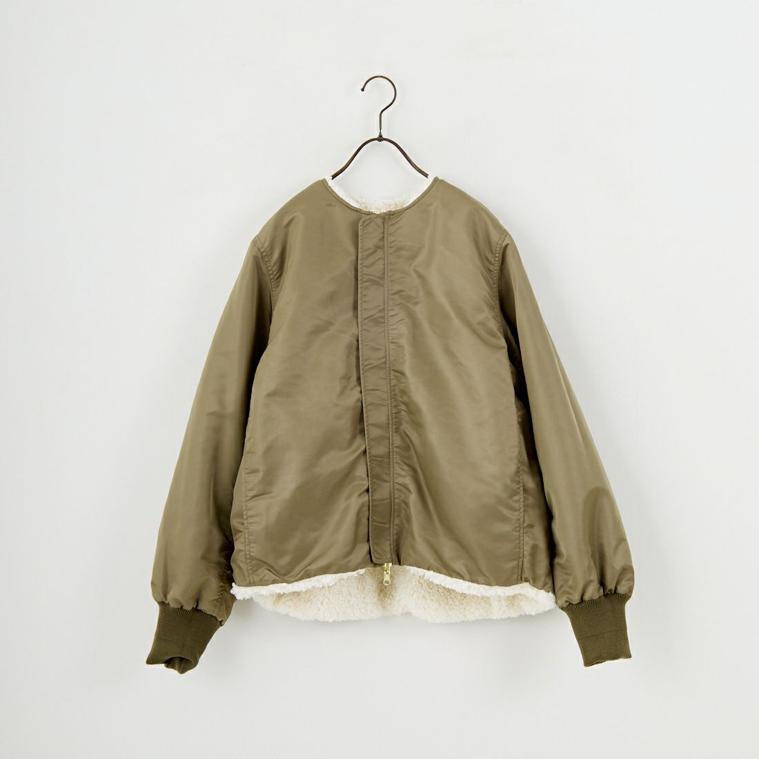 STELLA CIFFON [ステラシフォン] スーパーテディファー リバーシブルブルゾン [ST3-26101] 02 O.WHITE