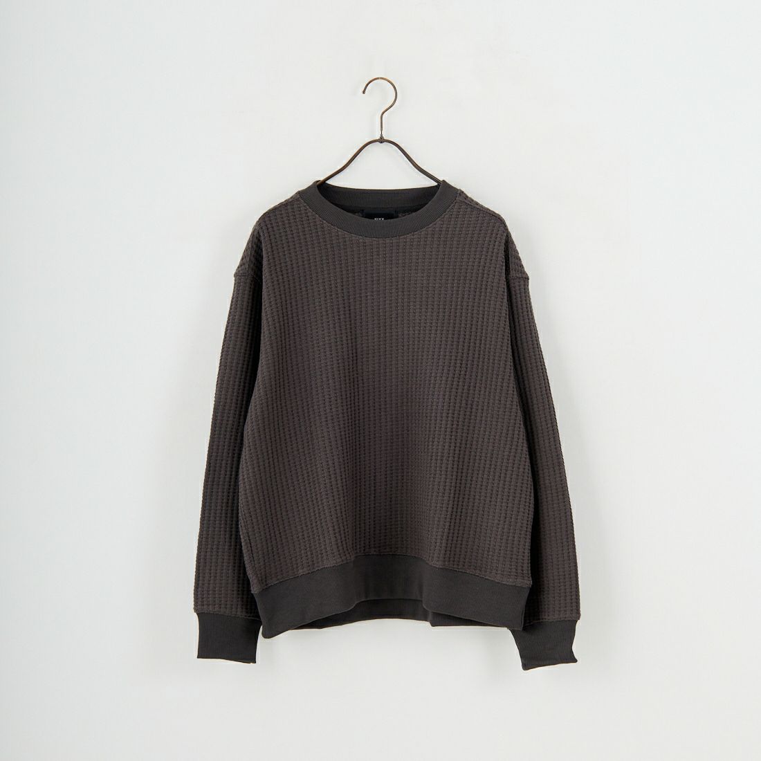 SLICK [スリック] ビッグワッフル クルーネックプルオーバー [5131014] 720 COAL B