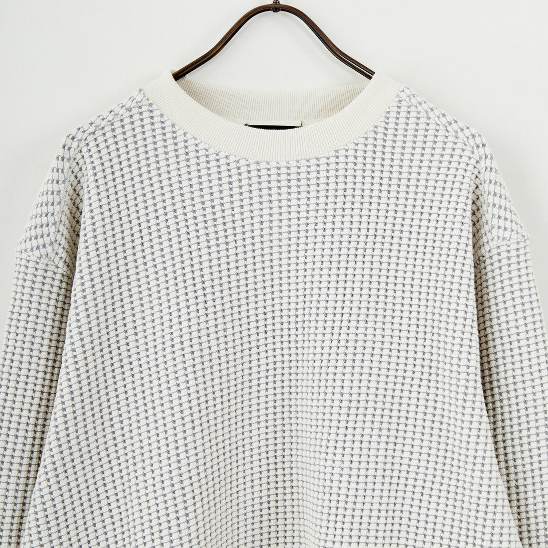 SLICK [スリック] ビッグワッフル クルーネックプルオーバー [5131014] 902 ECRU