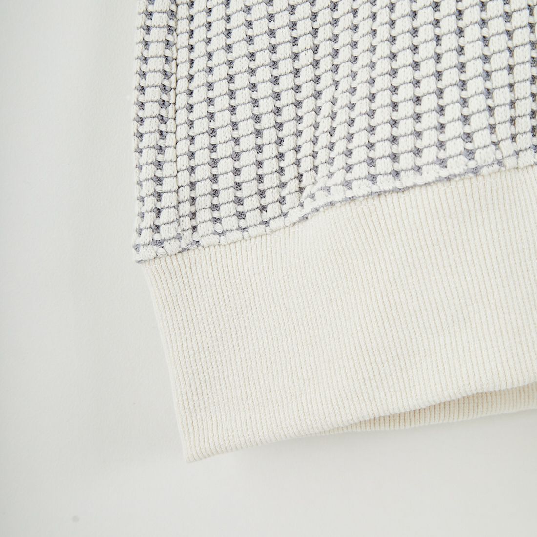 SLICK [スリック] ビッグワッフル クルーネックプルオーバー [5131014] 902 ECRU