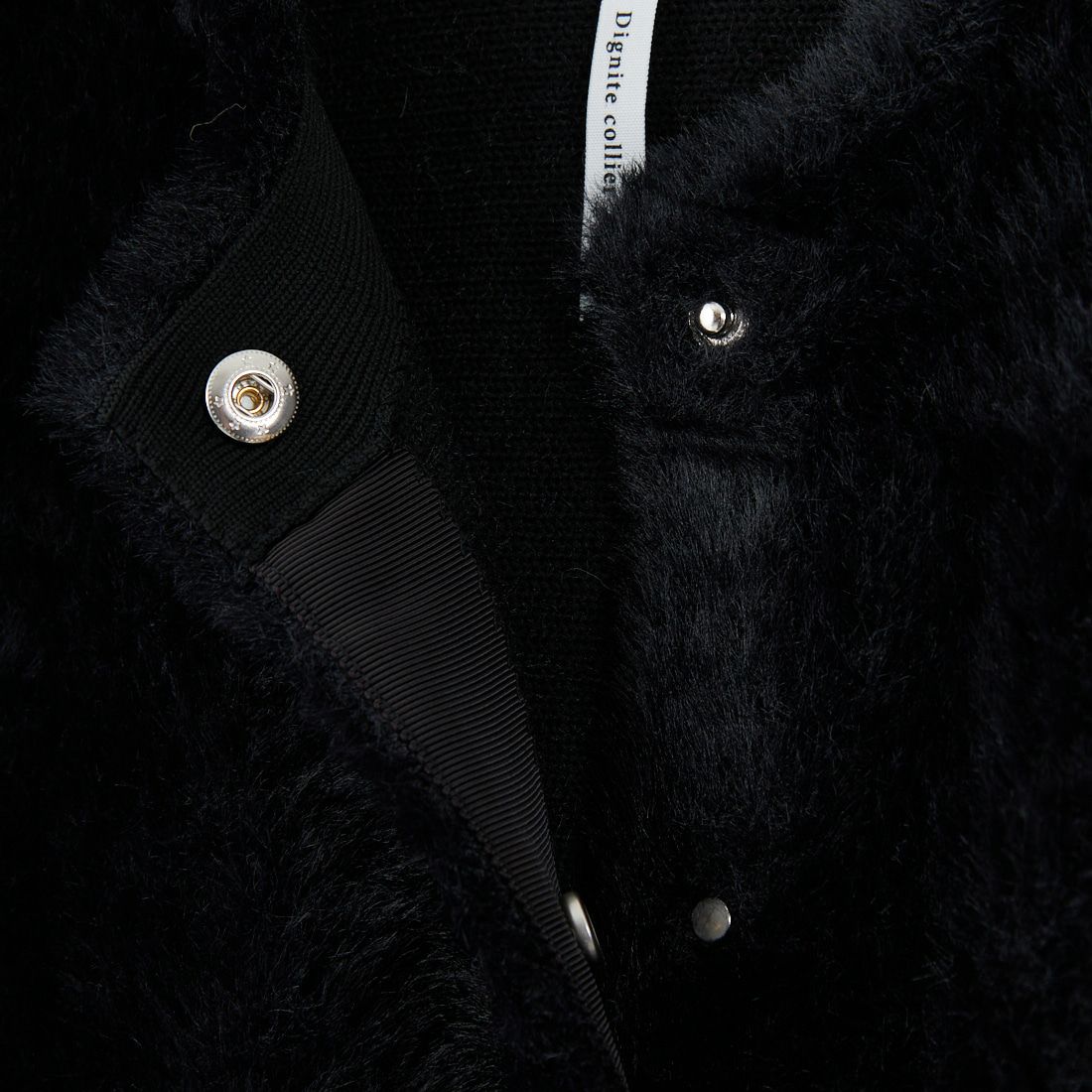 DIGNITE COLLIER [ディニテコリエ] フェザーヤーンペプラムジレ [80256143] 004 ﾌﾞﾗｯｸ