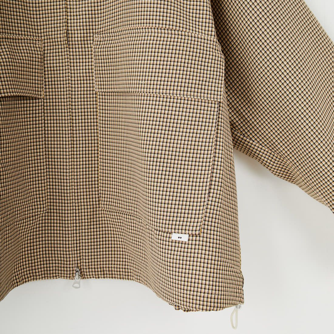 amne [アンヌ] ノンミュールジング チェックカバードブルゾン [AMN-BL-021] IVORY