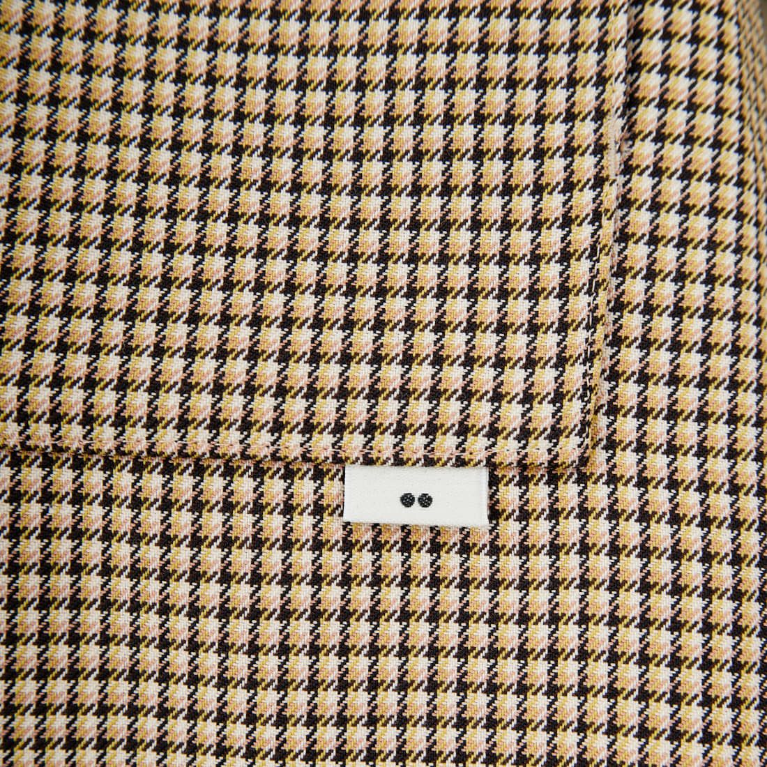 amne [アンヌ] ノンミュールジング チェックカバードブルゾン [AMN-BL-021] IVORY