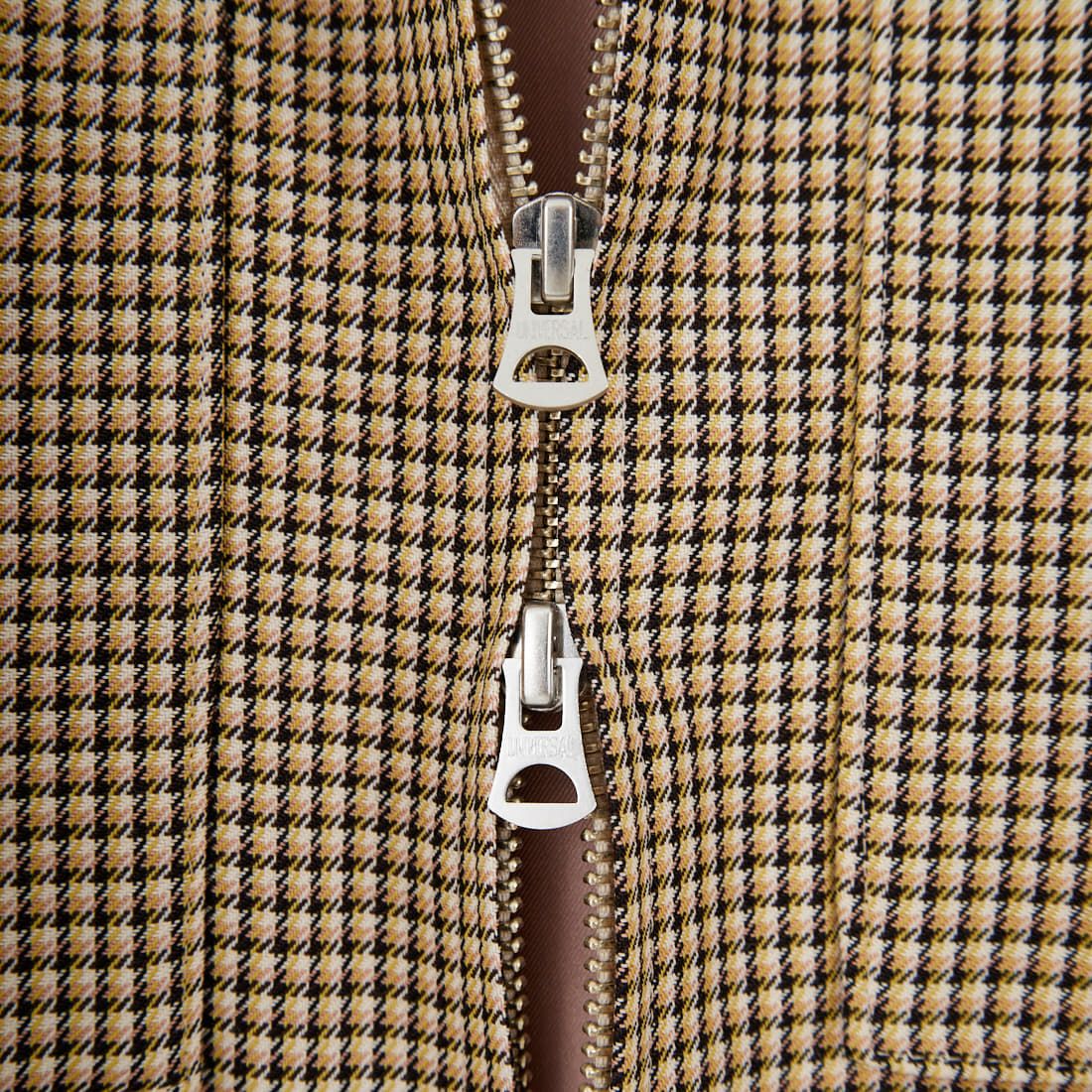 amne [アンヌ] ノンミュールジング チェックカバードブルゾン [AMN-BL-021] IVORY