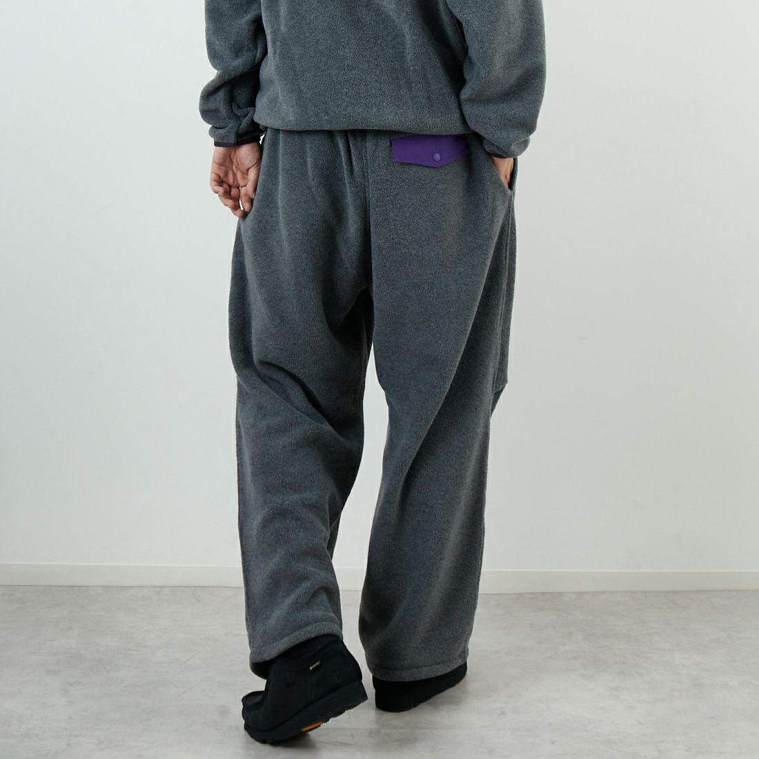 frostline [フロストライン] 別注 フリースパンツ [FL10-PT-IN5-JF] GRAY &&モデル身長：179cm 着用サイズ：L&&
