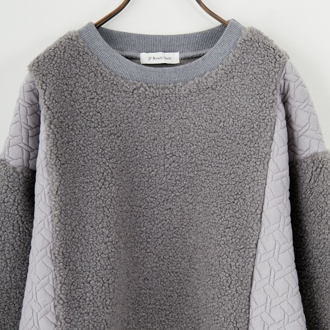 Jf Ready Made [ジェイエフレディメイド] ボア切替キルトプルオーバー [3107104] 805 ｸﾞﾚｲ