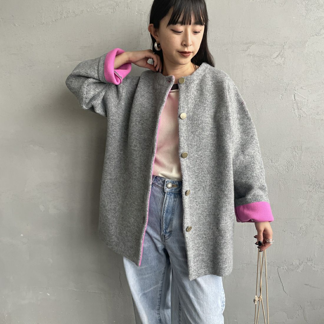 08 CCL/PNK&&モデル身長：150cm 着用サイズ：F&&