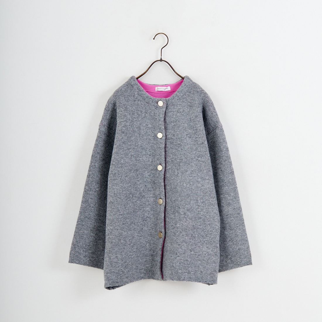 Maison de L'allure [メゾン ドゥ ラリュール] ダブルフェイスニットコート [M24131036] 22 BEG/RED