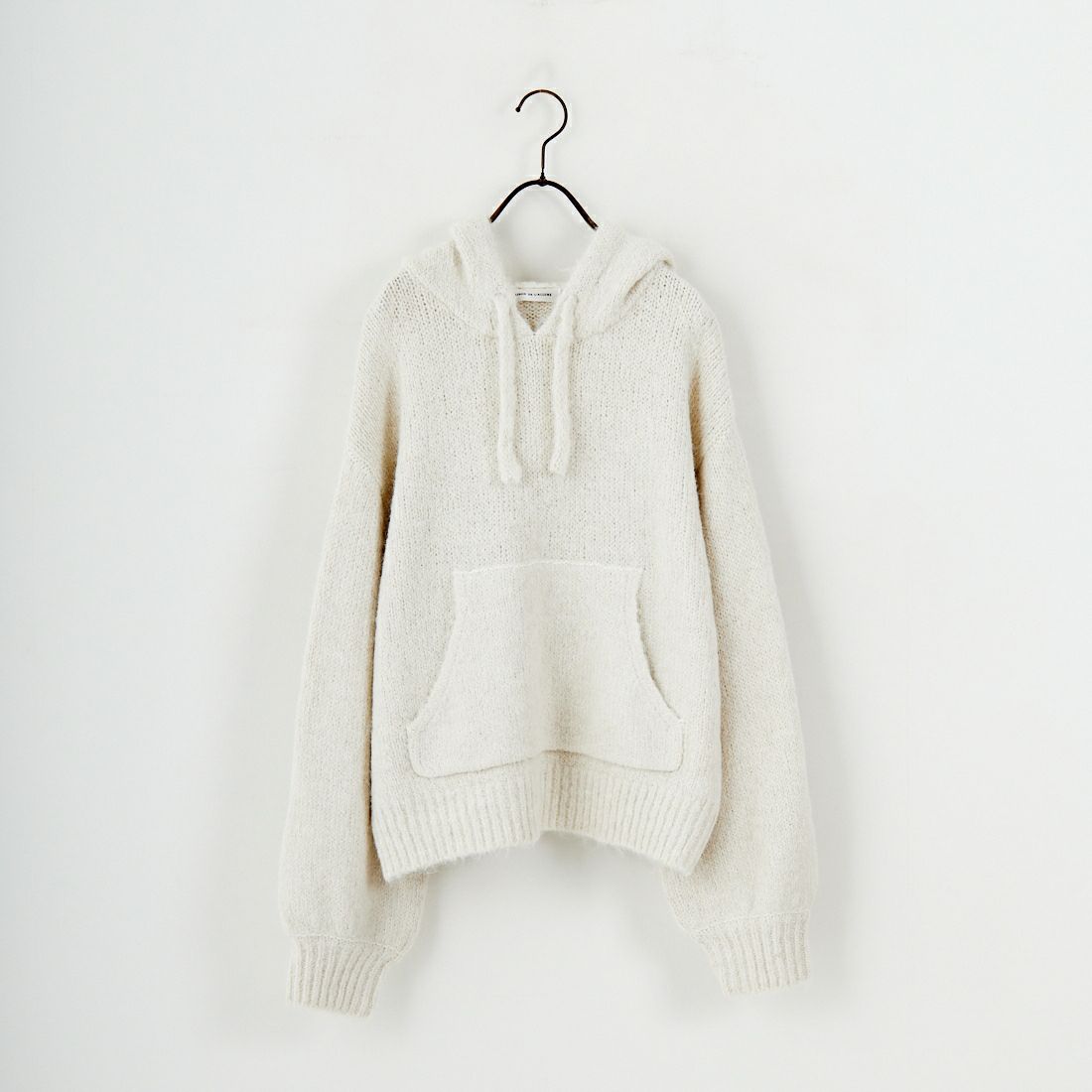 Maison de L'allure [メゾン ドゥ ラリュール] 起毛ニットフーディ [M25131027] 02 NATURAL