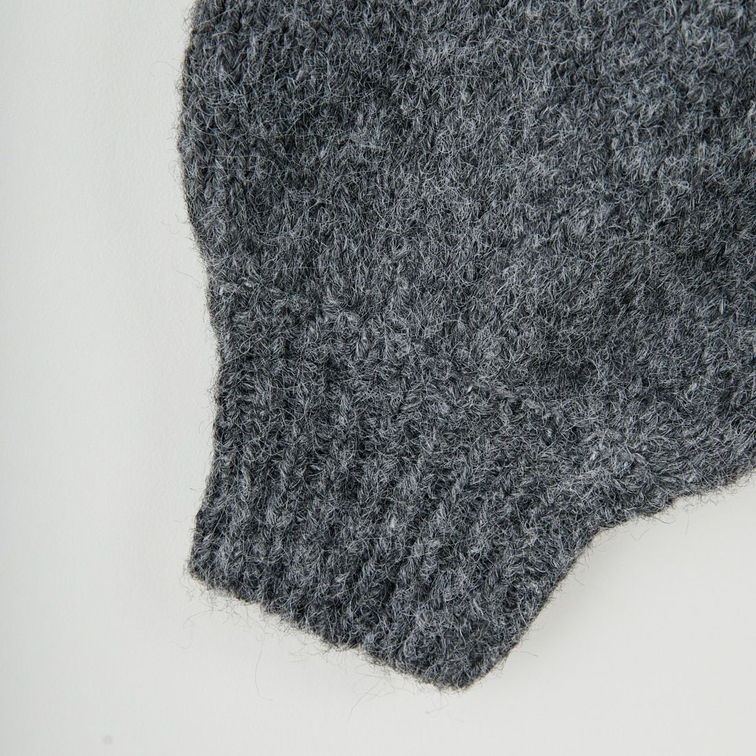 Maison de L'allure [メゾン ドゥ ラリュール] 起毛ニットフーディ [M25131027] 08 CHARCOA