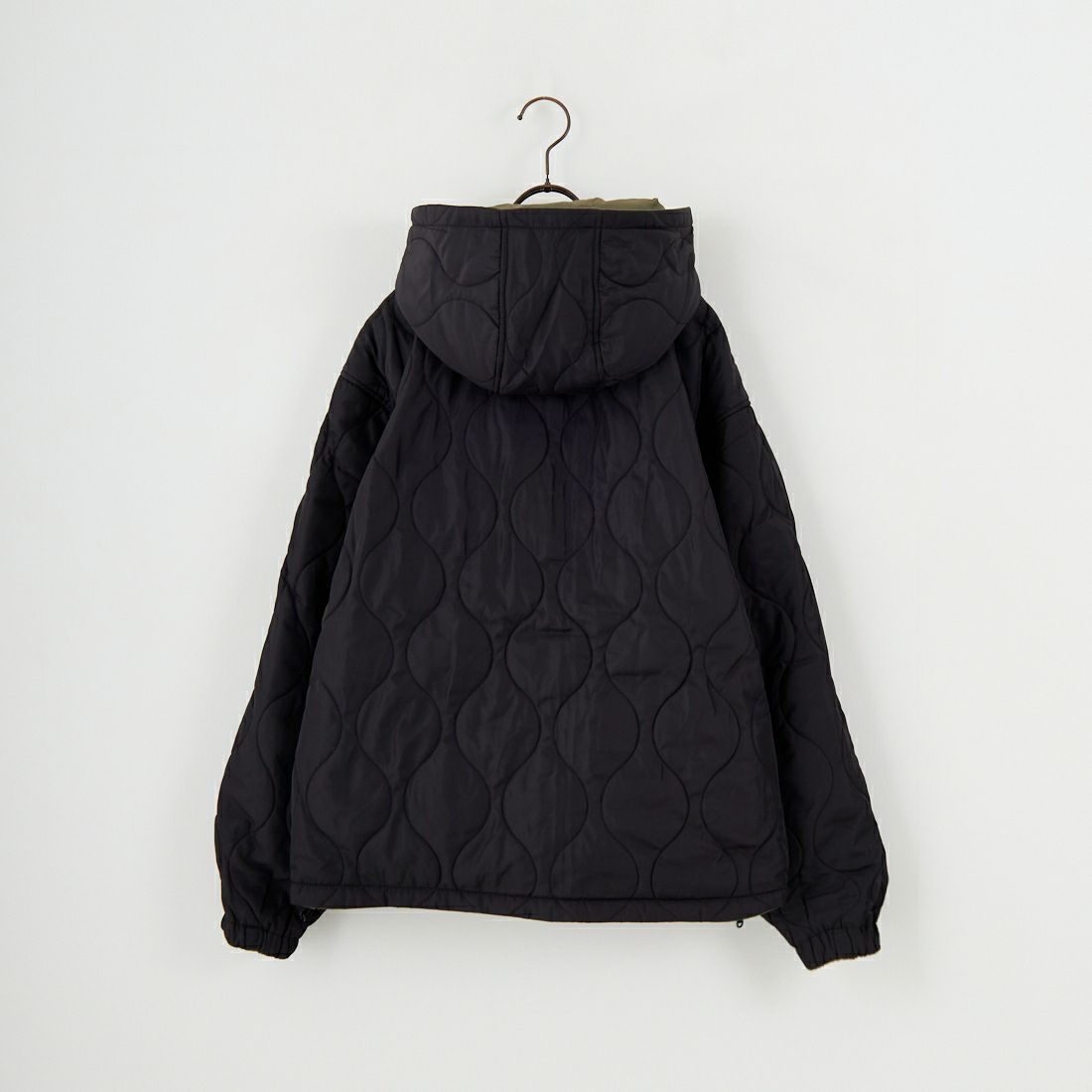 X-girl [エックスガール] フェイスパッチ リバーシブルジャケット [105253021006] OLIVE