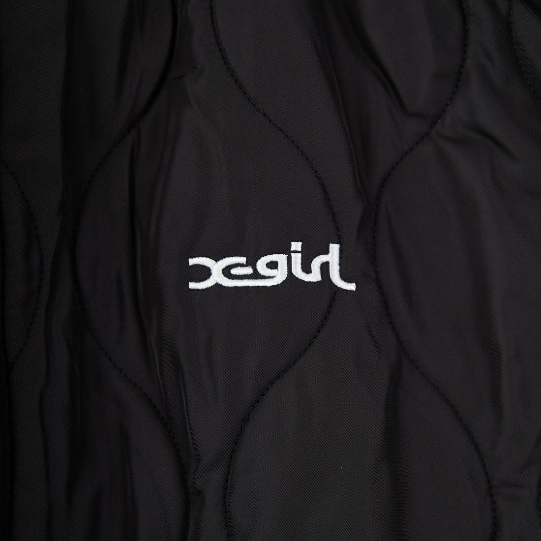 X-girl [エックスガール] フェイスパッチ リバーシブルジャケット [105253021006] OLIVE