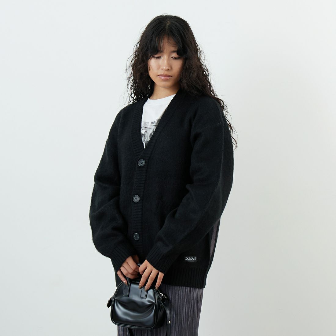 X-GIRL 黒カーディガン Mサイズ X-girl 「X-girl」 カーディガン M