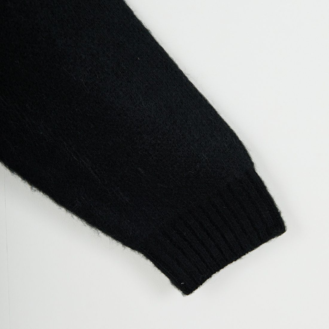 X-girl [エックスガール] フェイスジャガード ニットカーディガン [105253015006] BLACK