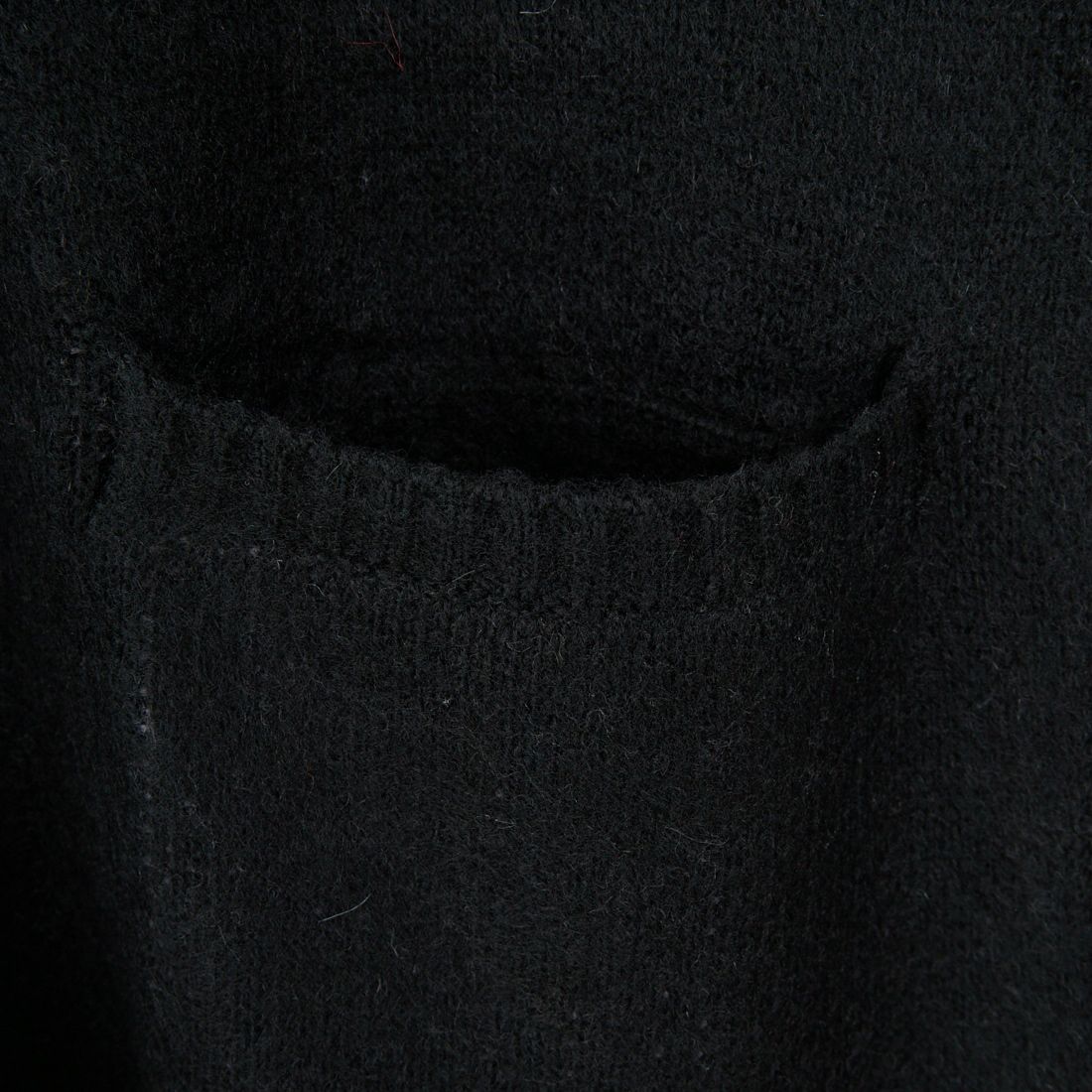 X-girl [エックスガール] フェイスジャガード ニットカーディガン [105253015006] BLACK