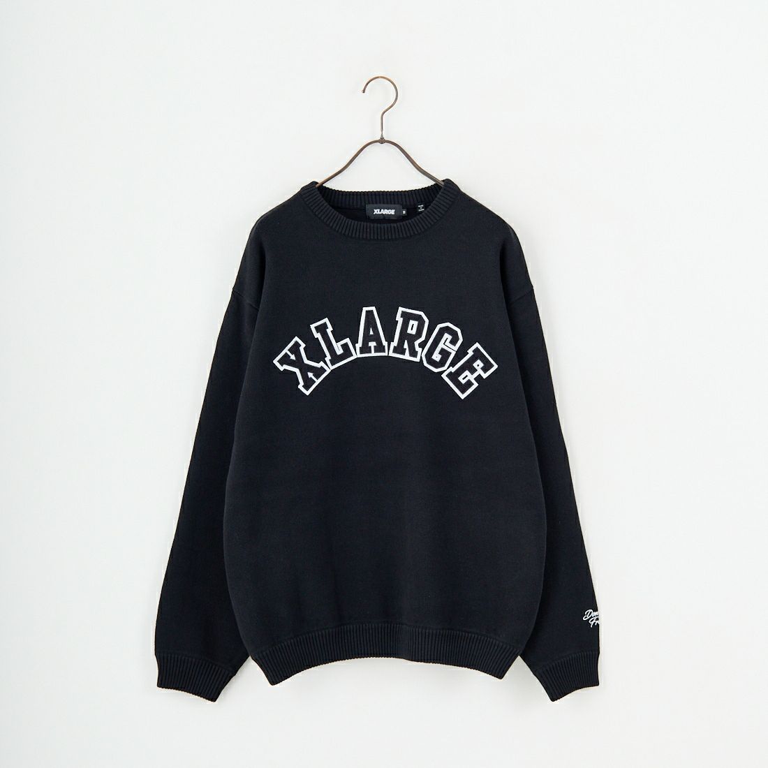 XLARGE [エクストララージ] アーチロゴクルーネックニット [101253015002] BLACK