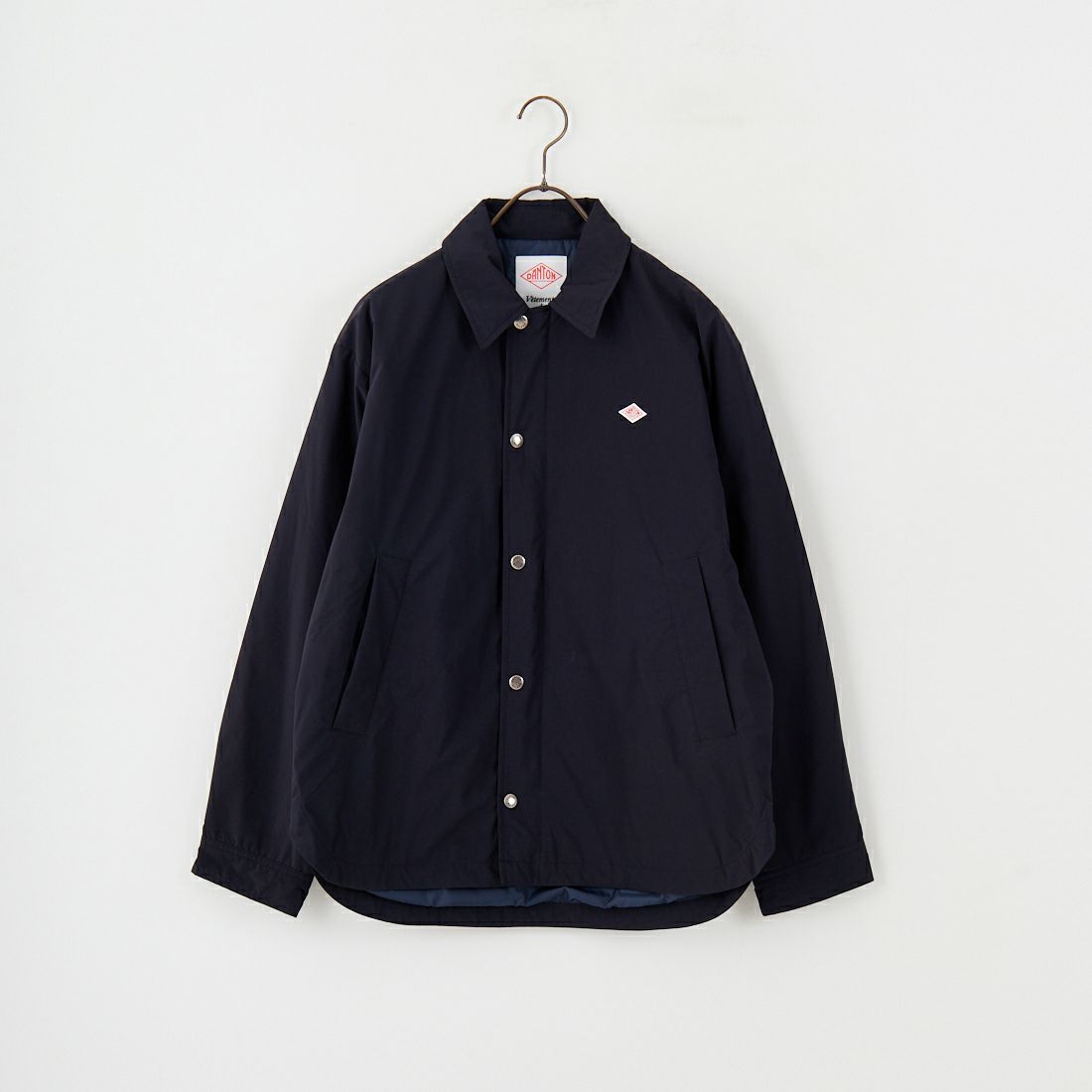 DANTON [ダントン] ピーチタフタ 中綿コーチジャケット [DT-A0716PNT] NAVY