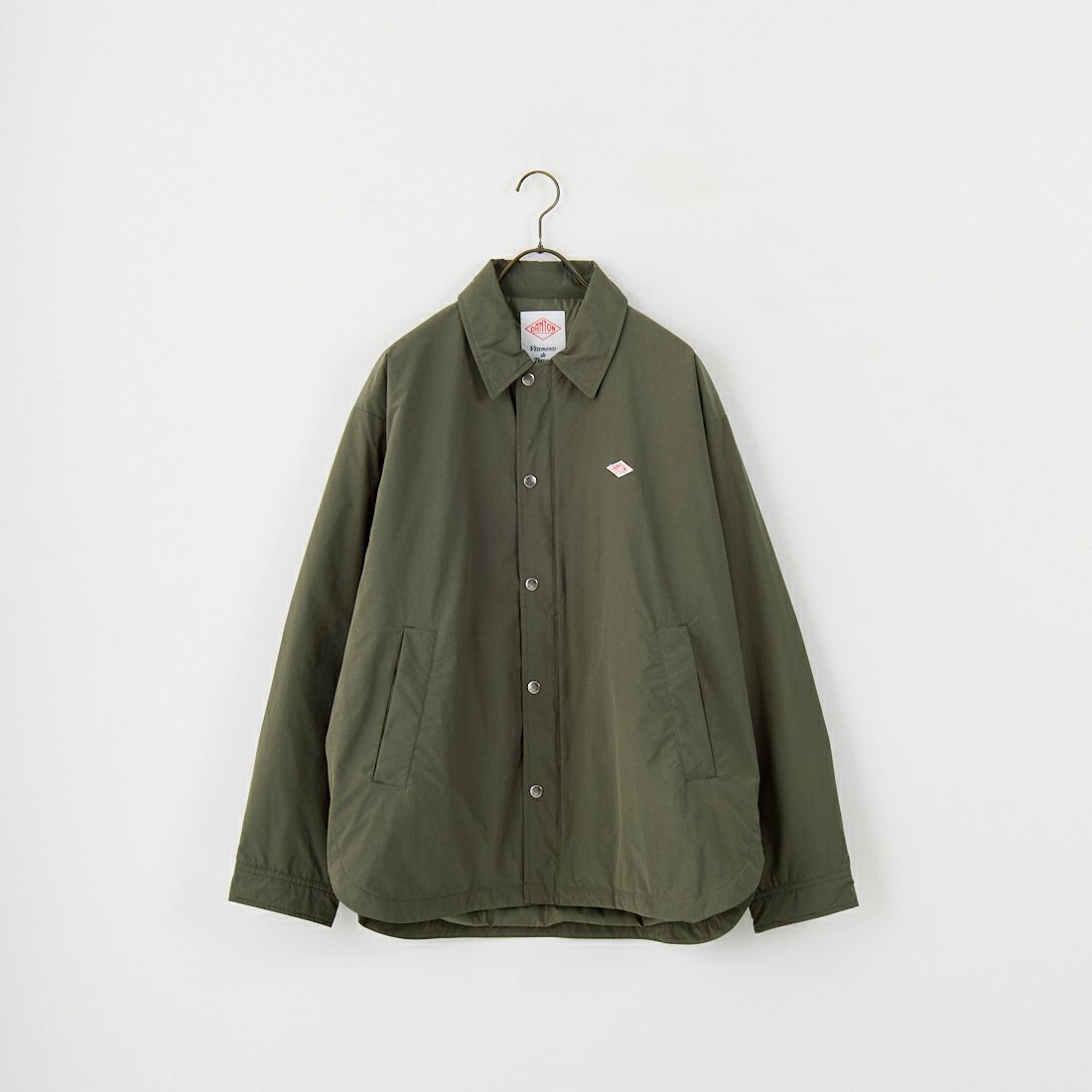 DANTON [ダントン] ピーチタフタ 中綿コーチジャケット [DT-A0716PNT] DEEP OLIVE