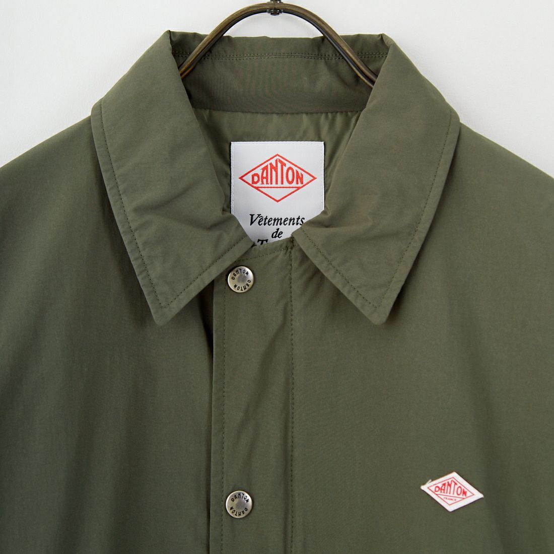 DANTON [ダントン] ピーチタフタ 中綿コーチジャケット [DT-A0716PNT] DEEP OLIVE