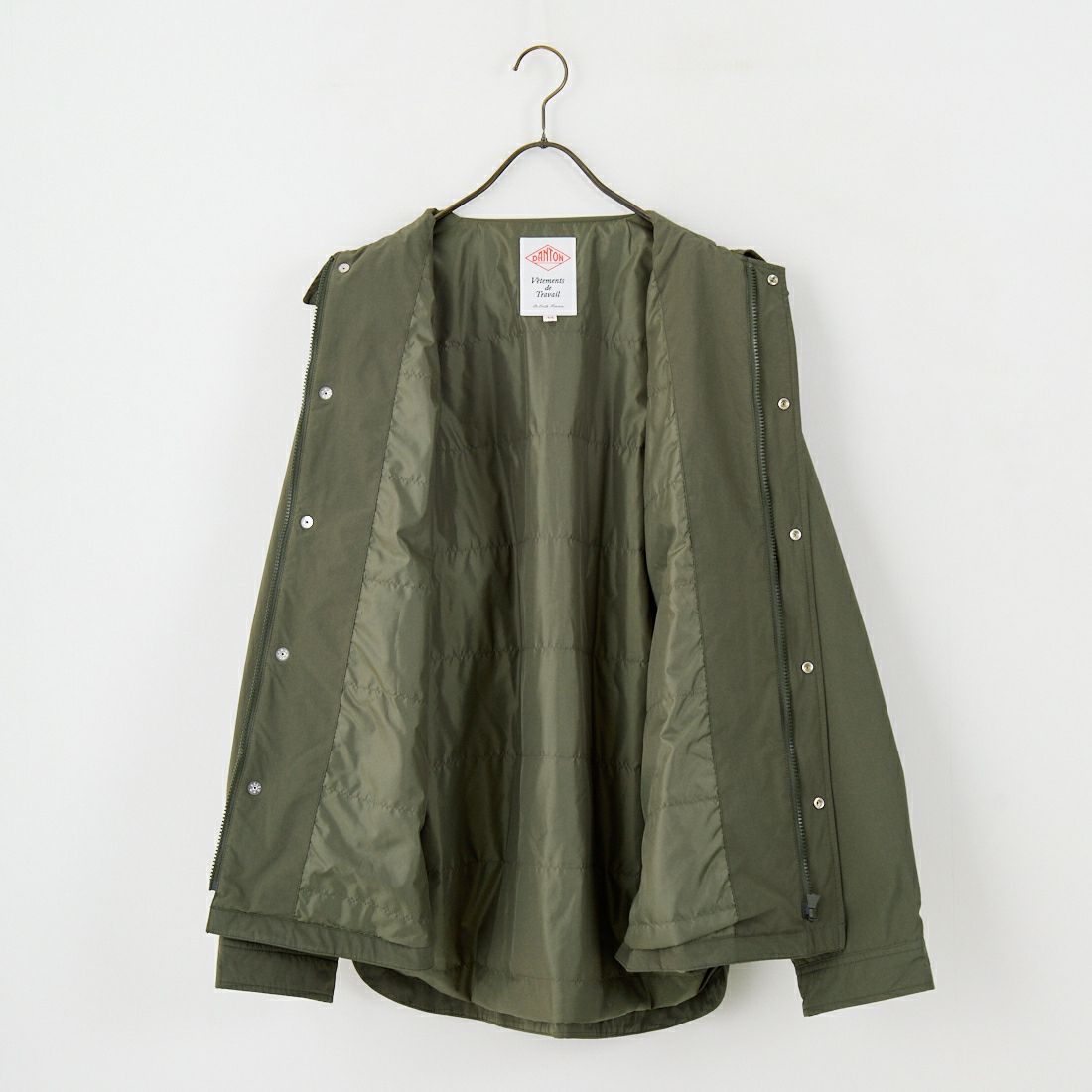DANTON [ダントン] ピーチタフタ 中綿コーチジャケット [DT-A0716PNT] DEEP OLIVE