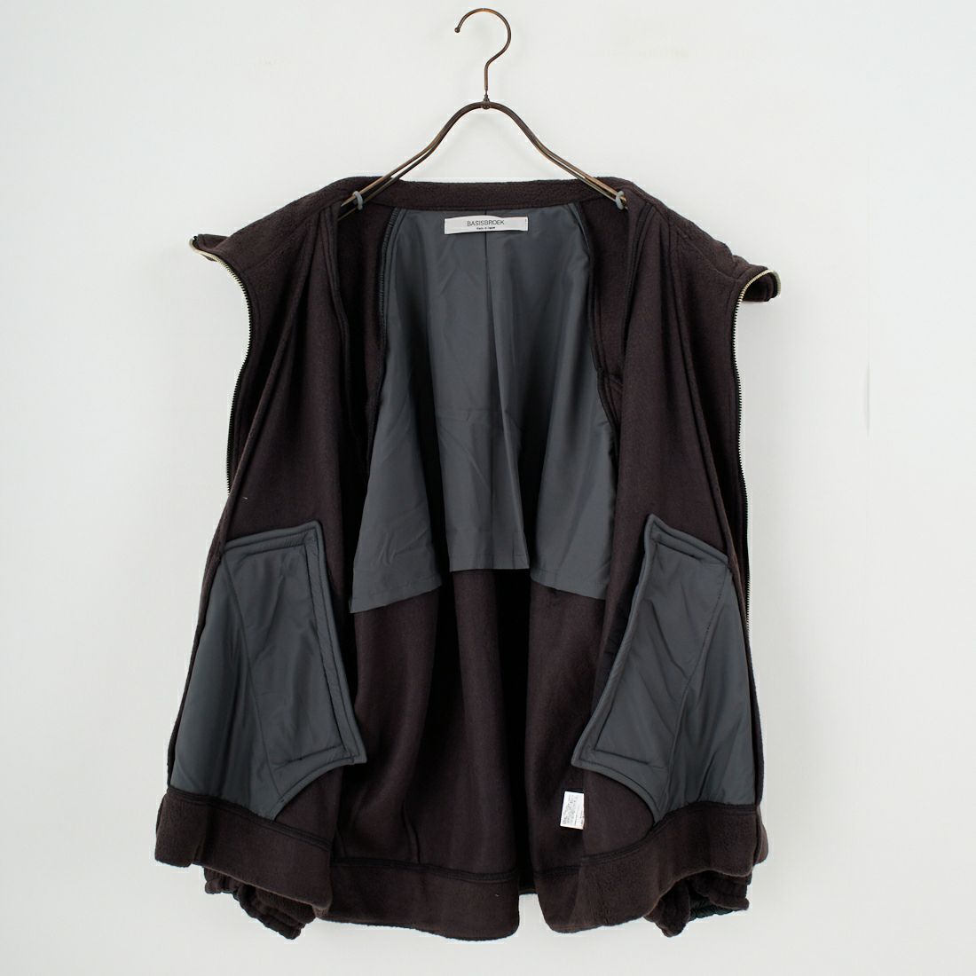 BASISBROEK [バージスブルック] フリースジップブルゾン HERNEN [25203T] BLACK