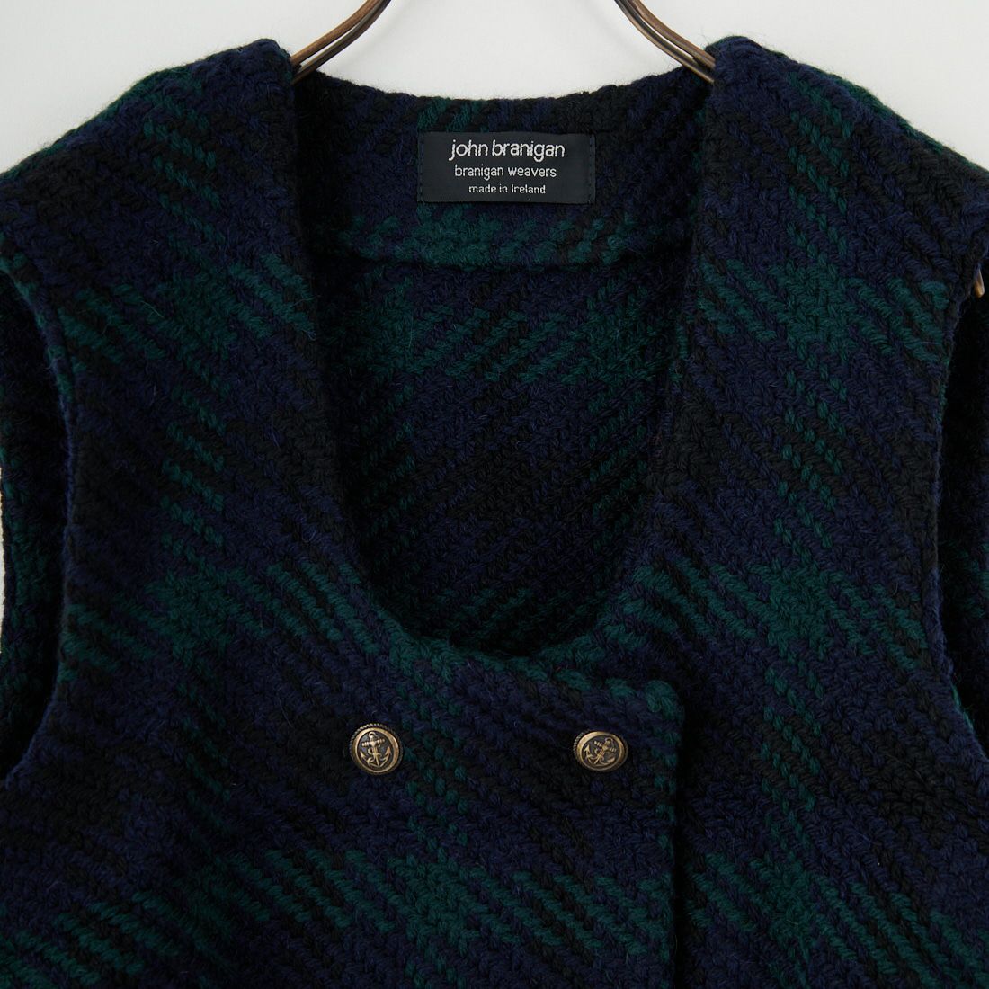 john branigan [ジョン ブラニガン] ツイードフリンジダブルベスト [JB270] TATTERSALL